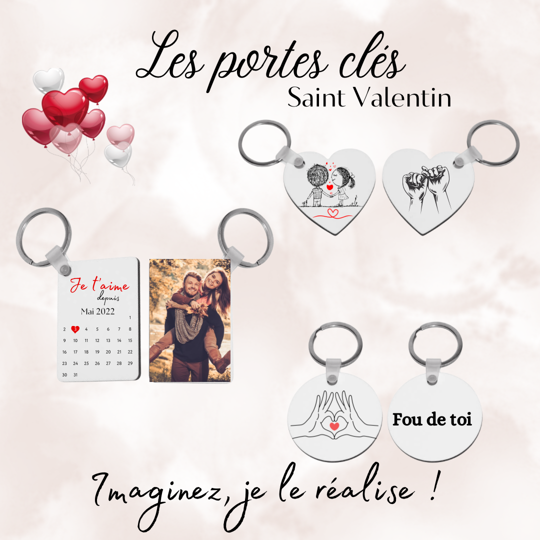 Les portes clés Saint Valentin